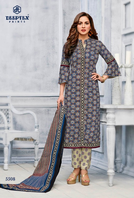 Printed 40-42 Deeptex Miss India Cotton Dress Material at Rs 365/piece in  Jetpur