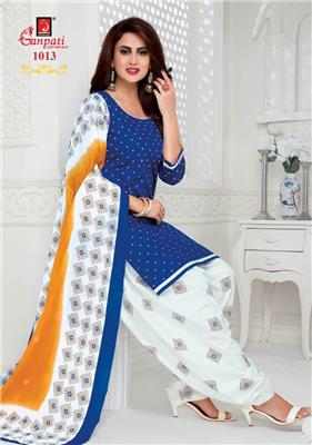 GANPATI PATIYALA SPECIAL VOL 10 READYMADE_WHOLESALE_WITH_LINING_COTTON_SUITS_MATERIAL_12